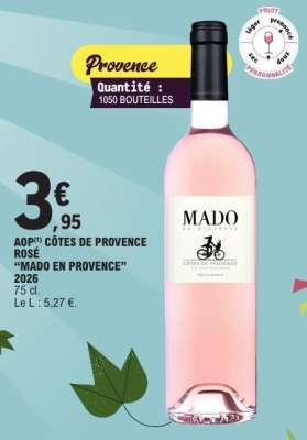 AOP CÔTES DE PROVENCE ROSÉ "MADO EN PROVENCE" 2026