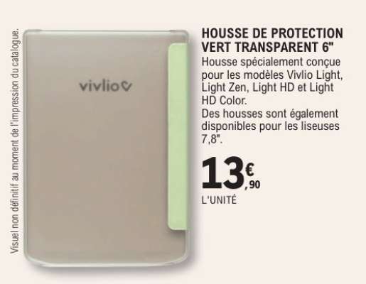 HOUSSE DE PROTECTION VERT TRANSPARENT 6"