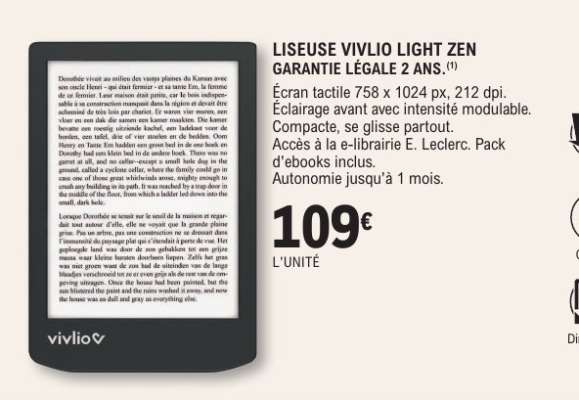 LISEUSE VIVLIO LIGHT ZEN