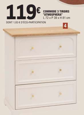 COMMODE 3 TIROIRS "ATMOSPHERA"