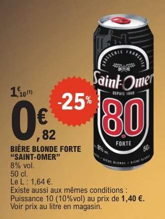 BIÈRE BLONDE FORTE “SAINT-OMER”