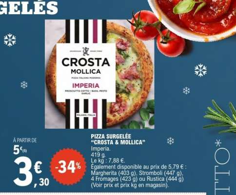 PIZZA SURGELÉE “CROSTA & MOLLICA”