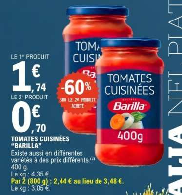 TOMATES CUISINÉES “BARILLA”