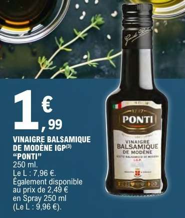 VINAIGRE BALSAMIQUE DE MODÈNE IGP 'PONTI'