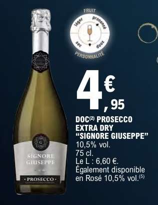 DOC Prosecco Extra Dry 'Signore Giuseppe'