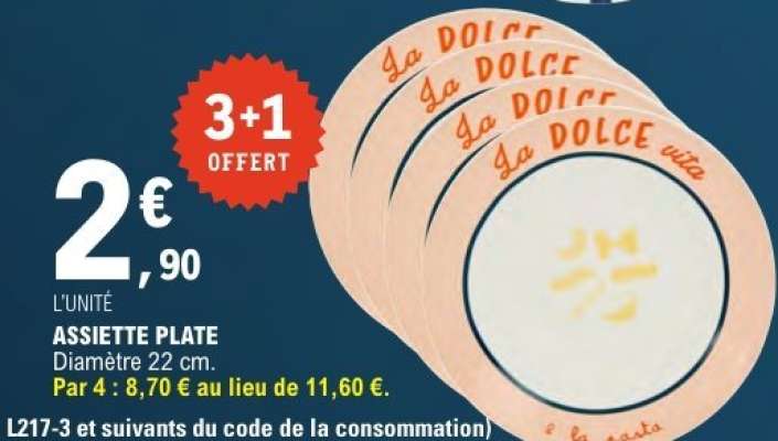 Assiette plate