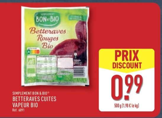 SIMPLEMENT BON & BIO® BETTERAVES CUITES VAPEUR BIO