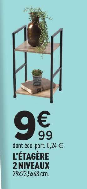 L'ÉTAGÈRE 2 NIVEAUX