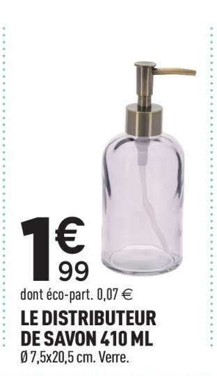 LE DISTRIBUTEUR DE SAVON 410 ML