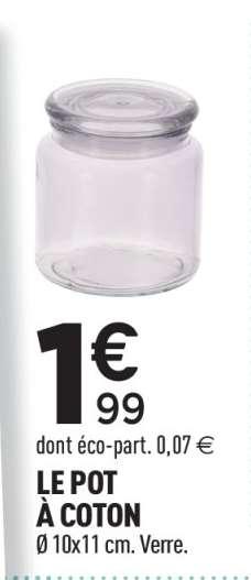 LE POT À COTON