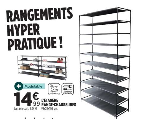 L'ÉTAGÈRE RANGE-CHAUSSURES
