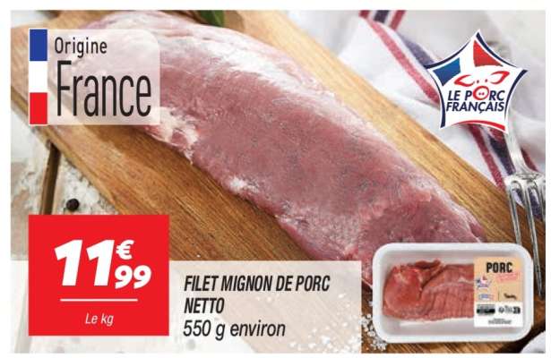 FILET MIGNON DE PORC NETTO