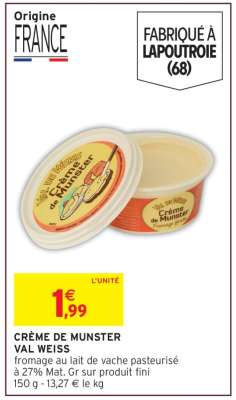 CRÈME DE MUNSTER VAL WEISS