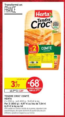 TENDRE CROC' COMTÉ