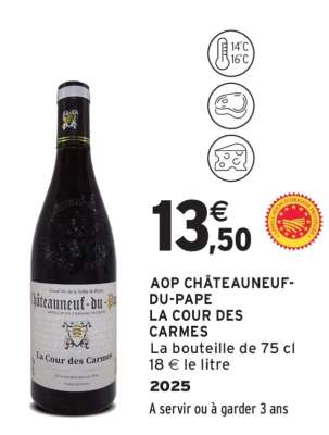 AOP CHÂTEAUNEUF-DU-PAPE LA COUR DES CARMES