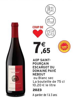 AOP SAINT-POURÇAIN ESCARGOT DU DOMAINE PAVÉ NEBOUT