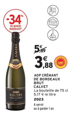 AOP Crémant de Bordeaux Brut 'Calvet'