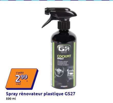 Spray rénovateur plastique GS27