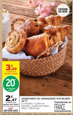 ASSORTIMENT DE VIENNOISERIE PUR BEURRE