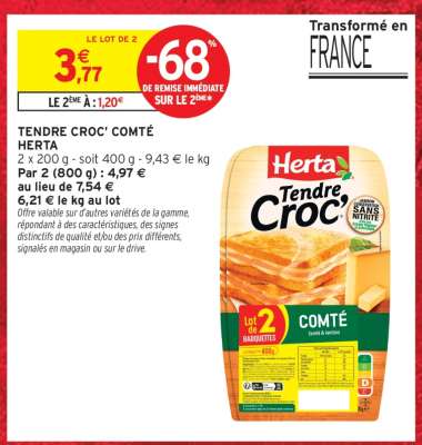 TENDRE CROC' COMTÉ