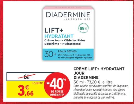 CRÈME LIFT+ HYDRATANT JOUR DIADERMINE