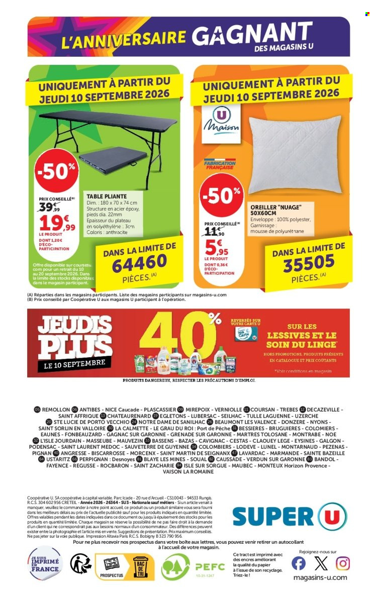 Catalogue SUPER U - 08.09.2026 - 20.09.2026. Page 40