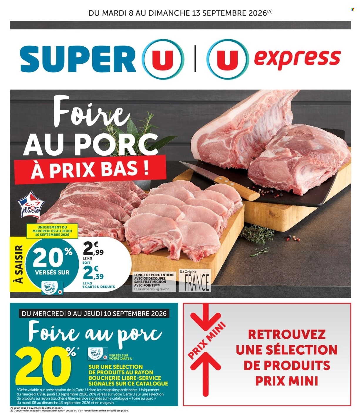 Catalogue Magasins U - 08.09.2026 - 13.09.2026. Page 1