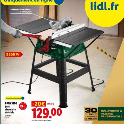 PARKSIDE Scie circulaire de table