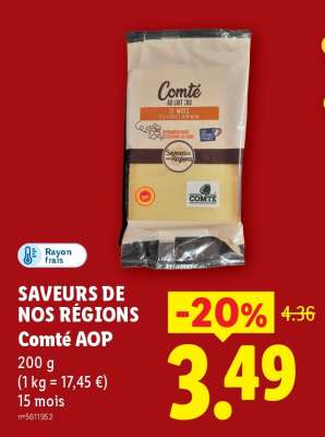 SAVEURS DE NOS RÉGIONS Comté AOP