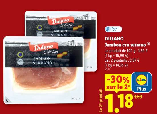 DULANO Jambon cru serrano