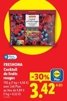 FRESHONA Cocktail de fruits rouges