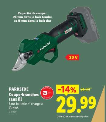 PARKSIDE Coupe-branches sans fil