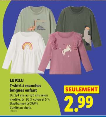 LUPILU T-shirt à manches longues enfant