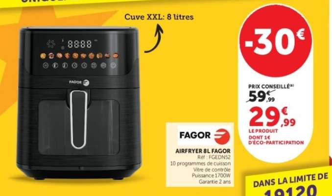 AIRFRYER 8L FAGOR