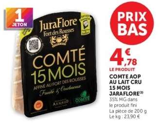 COMTE AOP AU LAIT CRU 15 MOIS JARAFLORE