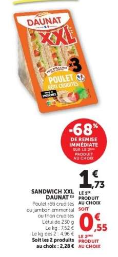 SANDWICH XXL DAUNAT