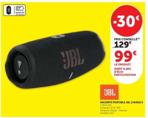 ENCEINTE PORTABLE JBL CHARGE 5
