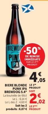 BIERE BLONDE PUNK IPA BREWDOG 5,4°
