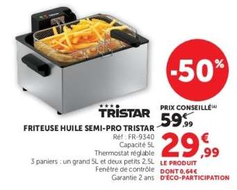 Friteuse Huile Semi-Pro Tristar