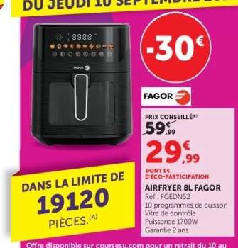 AIRFRYER 8L FAGOR