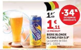 BIERE BLONDE FLYING FISH 5.9°
