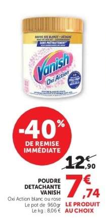 POUDRE DÉTACHANTE “VANISH”
