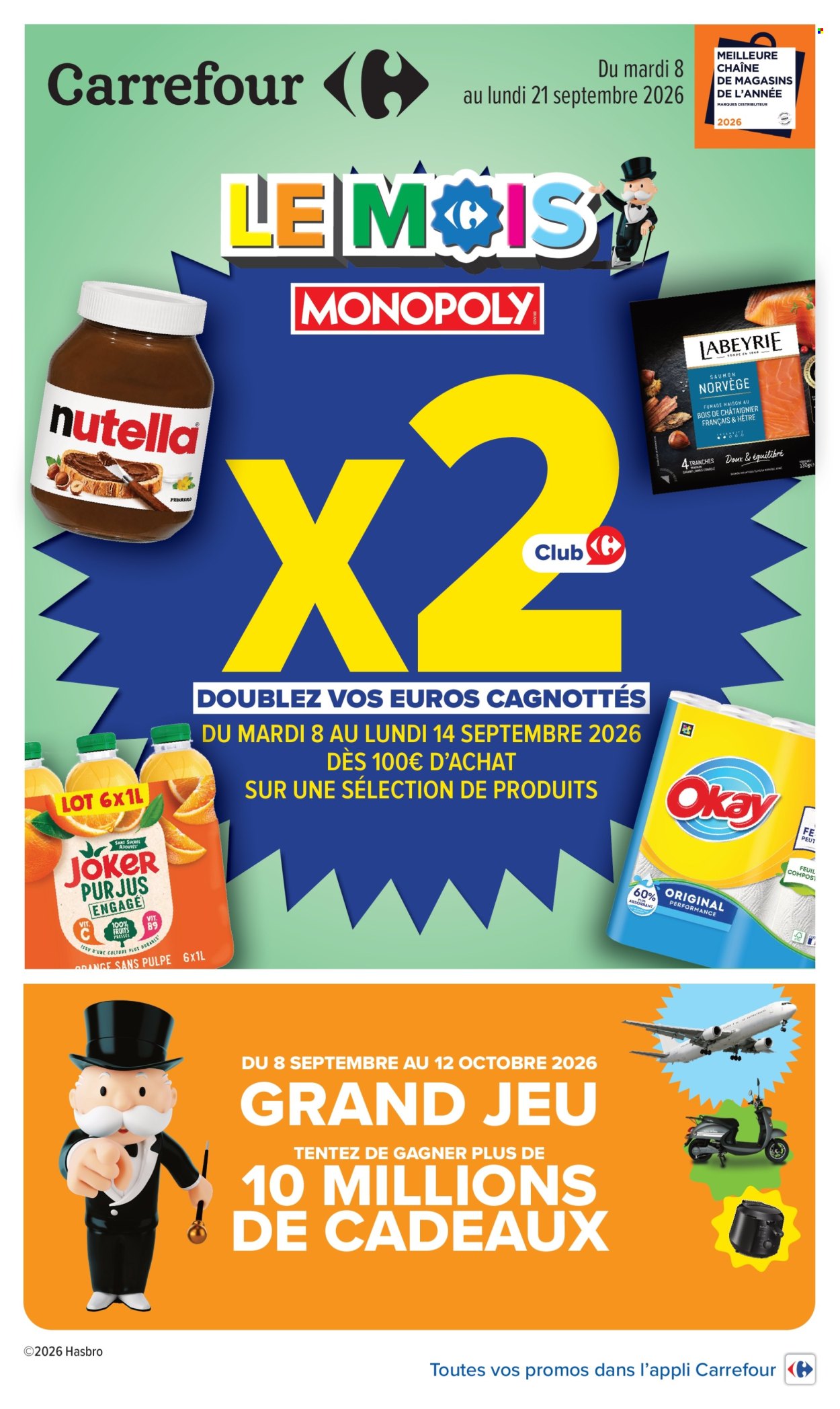 Catalogue Carrefour Hypermarchés - 08.09.2026 - 21.09.2026. Page 1