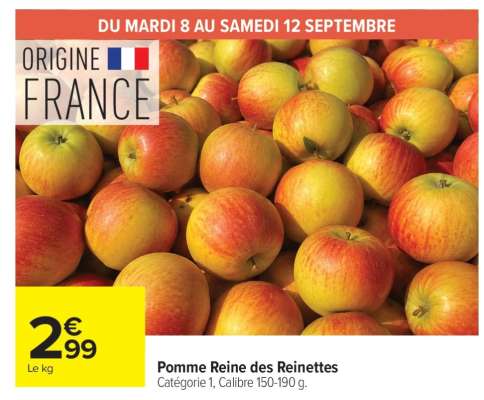Pomme Reine des Reinettes
