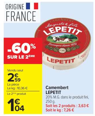 Camembert Lepetit