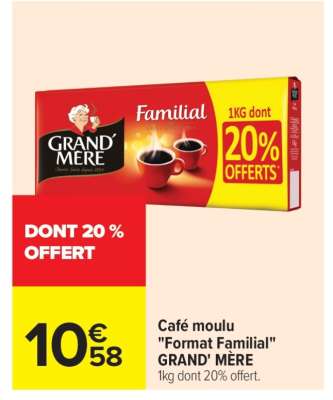 Café moulu "Format Familial" GRAND' MÈRE