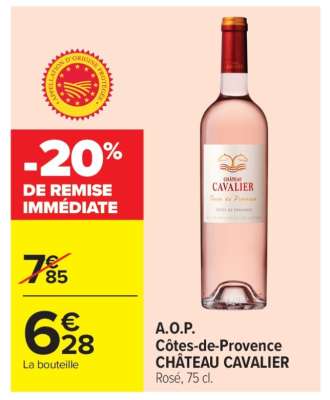 A.O.P. Côtes-de-Provence CHÂTEAU CAVALIER
