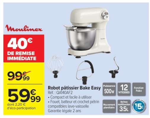 Robot pâtissier Bake Easy