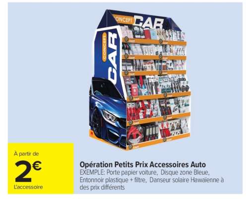Opération "Petits Prix Accessoires Auto"