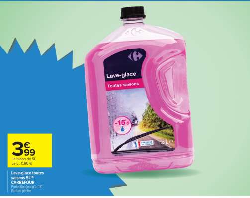 Lave-glace toutes saisons 5L CARREFOUR